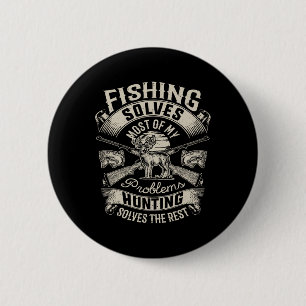 Angeln löst die meisten meiner Probleme T-Shirt Ja Button
