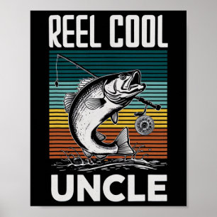 Angeln Lustig Männer Rolle Cooler Onkel Für Männer Poster