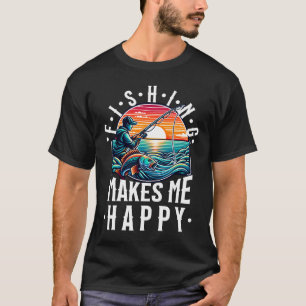 Angeln Macht Mich Glücklich T-Shirt