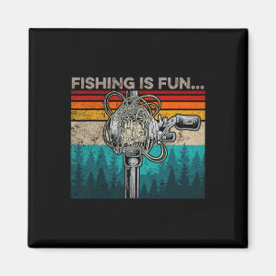 Angeln macht Spaß Humor Outdoor-Angeln B Pun Fisch Magnet