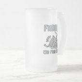 Angeln Mattglas Bierglas (VorderseiteRechts)