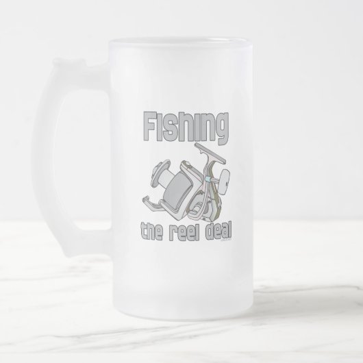 Angeln Mattglas Bierglas (Links)