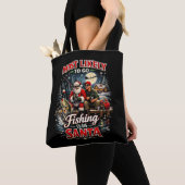 Angeln mit dem Weihnachtsmann Tasche (Von Nahem)