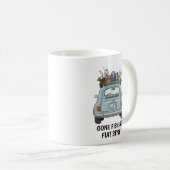 Angeln mit Fiat-Auto Kaffeetasse (VorderseiteRechts)