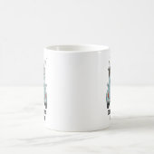 Angeln mit Fiat-Auto Kaffeetasse (Mittel)