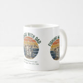 Angeln mit Papa Vintage, Retro-Design Kaffeetasse (VorderseiteRechts)
