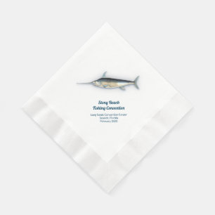 Angeln mit Schwertfisch Booten Salzwasser Konventi Serviette