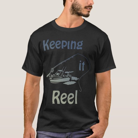 Angeln mit Stil - Fischen T-Shirt (Vorderseite)
