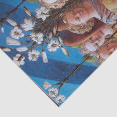 ANGELN MIT WEISSEN LILIEN SEIDENPAPIER (Ausschnitt)