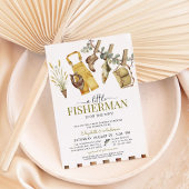 Angeln Niedliche kleine Fisherman Babydusche Einladung
