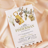 Angeln Niedliche kleine Fisherman Babydusche Einladung