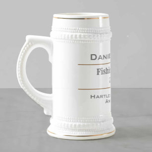 Angeln oder Fischerei-Meister Bierglas