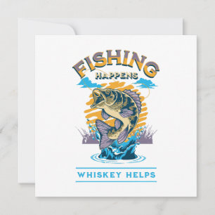 Angeln passiert. Whisky hilft! Einladung
