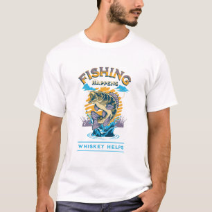 Angeln passiert. Whisky hilft! T-Shirt