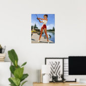 Angeln Pin Up Poster (Heimbüro)
