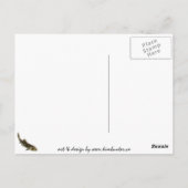 Angeln Postkarte Gedeckter Lachs Angeln (Rückseite)