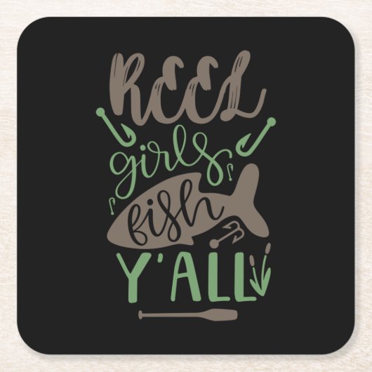 Angeln Rechteckiger Pappuntersetzer (Vorderseite)