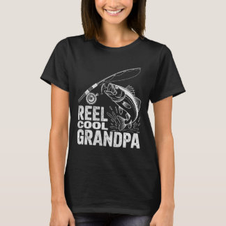 Angeln Rolle Cool Opa Vater Witz Lustig Vatertag T-Shirt