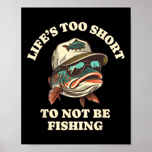Angeln Spaß Chill Forelle Angler Poster (Vorne)