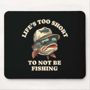 Angeln Spaß Chill Forellen Angler Mousepad