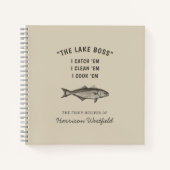 Angeln Spaß Personalisierte Fischrezepte Notizblock (Vorderseite)