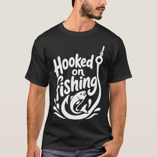 Angeln süchtig weiße Version T-Shirt (Vorderseite)