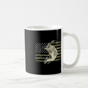 Angeln Tarnung uns Amerikanische Flagge B Fisch Fi Kaffeetasse