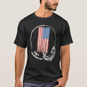 Angeln Tarnung US Amerikanische Flagge Barsch Fisc T-Shirt