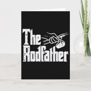 Angeln The Rodfather Lustige Parodie Vater Großvat Karte