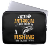 Angeln Thema Laptopschutzhülle (Vorderseite)