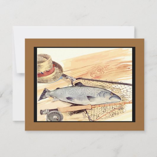 Angeln und Angeln Einladung (Vorderseite)