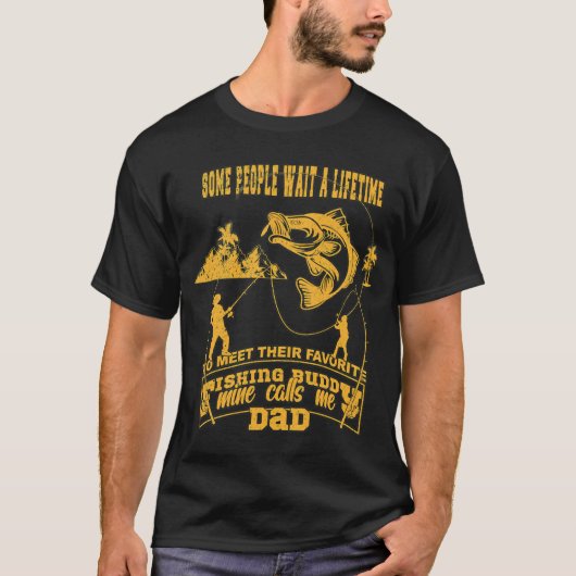 Angeln und Bier-Design  T-Shirt (Vorderseite)