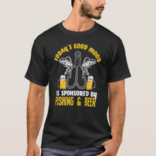 Angeln und Bier  Fischer Angler Fischen T-Shirt