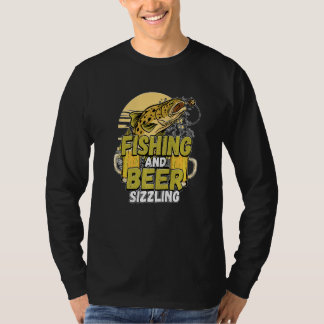 Angeln und Bier zischen Angeln Fischer Spruch F T-Shirt