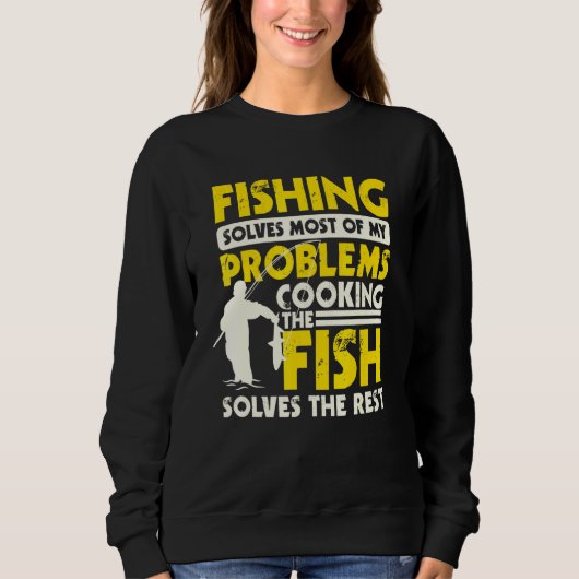 Angeln und Cook Zauber Design Fischkoch Sweatshirt (Vorderseite)
