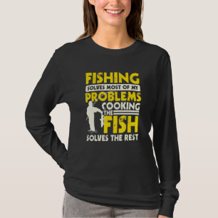 Angeln und Cook Zauber Design Fischkoch T-Shirt