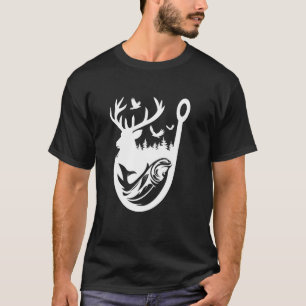 Angeln und Hirschjagd Outdoor-Enthusiast Jagdsaiso T-Shirt