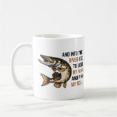 Angeln und in den Fluss gehe ich, um meinen Geist Kaffeetasse (Links)
