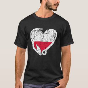 Angeln und Jagen - Fischhaken-Elch-Geweih-Polieren T-Shirt