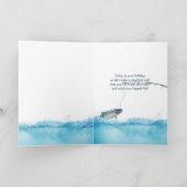 Angeln und Regenbogen Geburtstagskarte Karte (Innenseite)