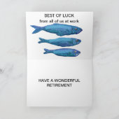 Angeln - Viel Glück bei Ihrer Pensionierung Karte (Innenseite)