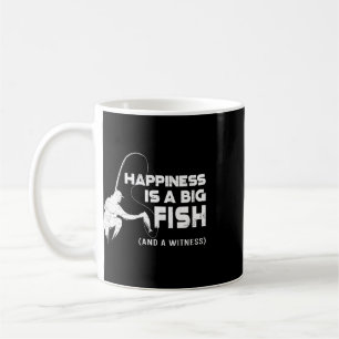 Angeln Vintage Glück Ist Ein Großer Fisch Und Ein Kaffeetasse
