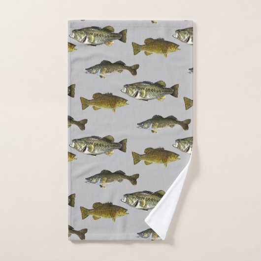 Angeln Walleye Bass Angler Grüne Männer Badhandtuch Set (Handtuch)