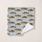 Angeln Walleye Bass Angler Grüne Männer Badhandtuch Set (Waschlappen)