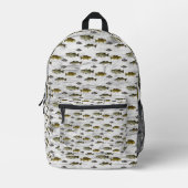 Angeln Walleye Bass Crappie Angler Männer Bedruckter Rucksack (Vorderseite)