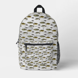 Angeln Walleye Bass Crappie Angler Männer Bedruckter Rucksack
