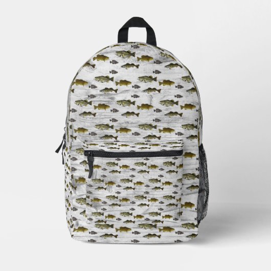 Angeln Walleye Bass Crappie Angler Männer Bedruckter Rucksack (Vorderseite)