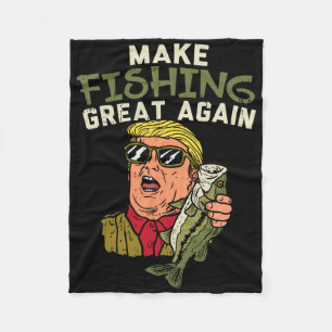 Angeln wieder groß machen Trump Lustiger Angler-An Fleecedecke