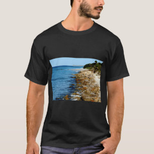 Angelnde amerikanische Flagge Fischer T-Shirt
