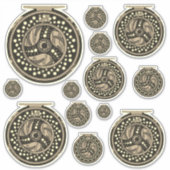 Angelnde Art Fischer Fischer Aufkleber (Vorderseite)